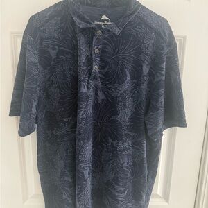 Tommy Bahama Men's Navy Floral Polo Shirt